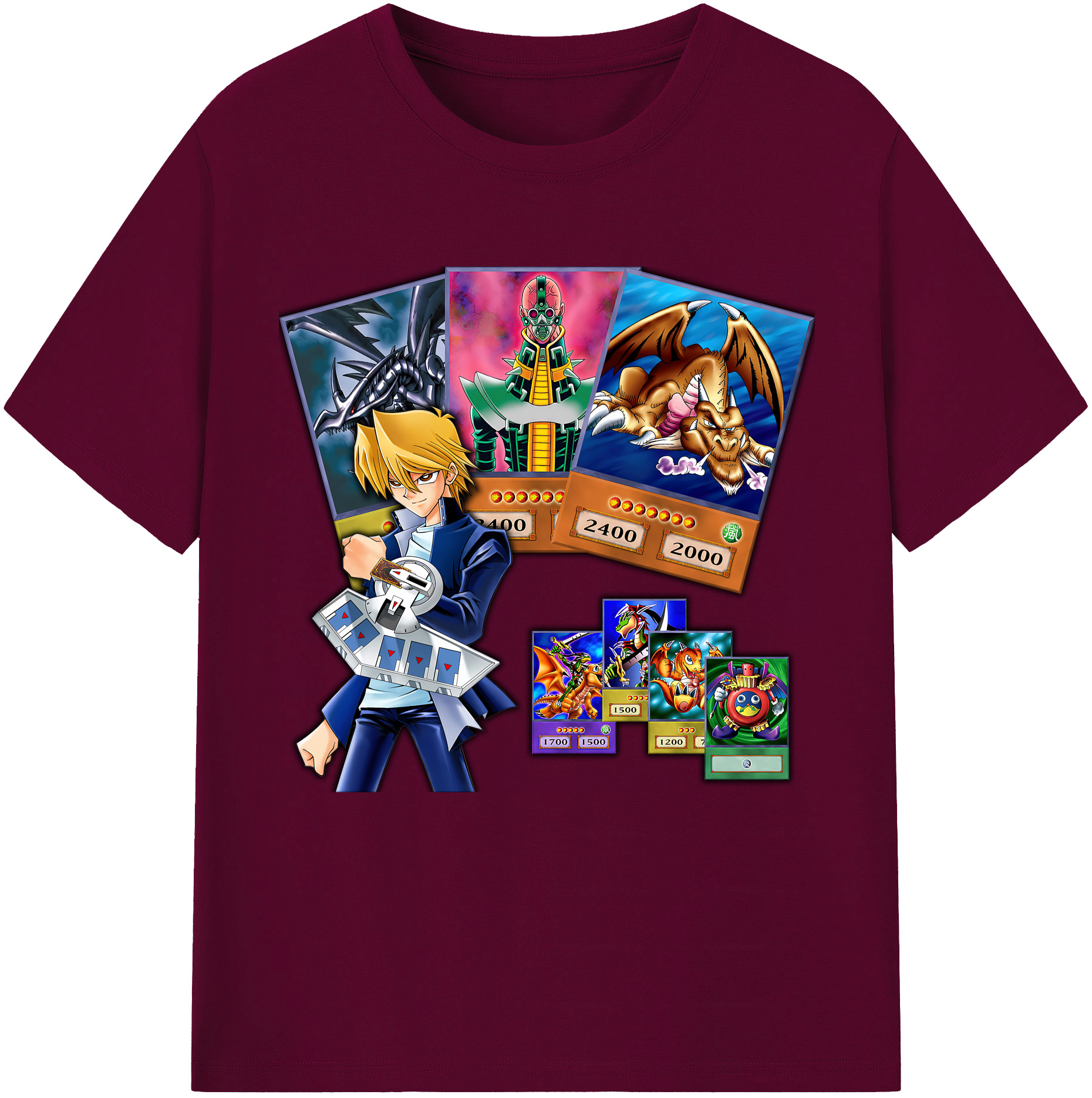 （画像用） 遊☆戯☆王 Yu-Gi-Oh! レディースカジュアルプリントTシャツ（綿100％）
